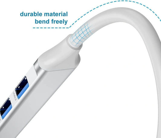 4-Port USB 3.0 Hub for PC – High-Speed Aluminum USB Hub Compatible with PC, MacBook, Mac Pro, Mac Mini, iMac ( Pack Of 2 )