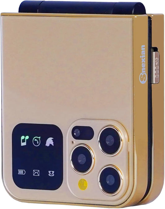 Snexian All-New Rock Z Flip Dual Sim Keypad Mobile with 2.4" Display Flip Fold