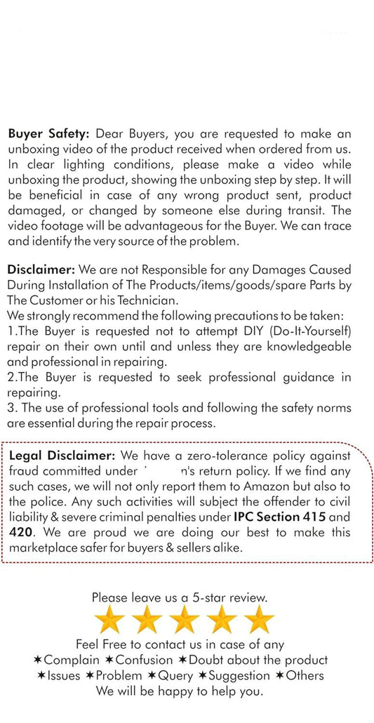 Replacement Part for Rear(Back) Glass Panel Compatible with (iPhone 14 Pro) 7 Day Replacement Warranty