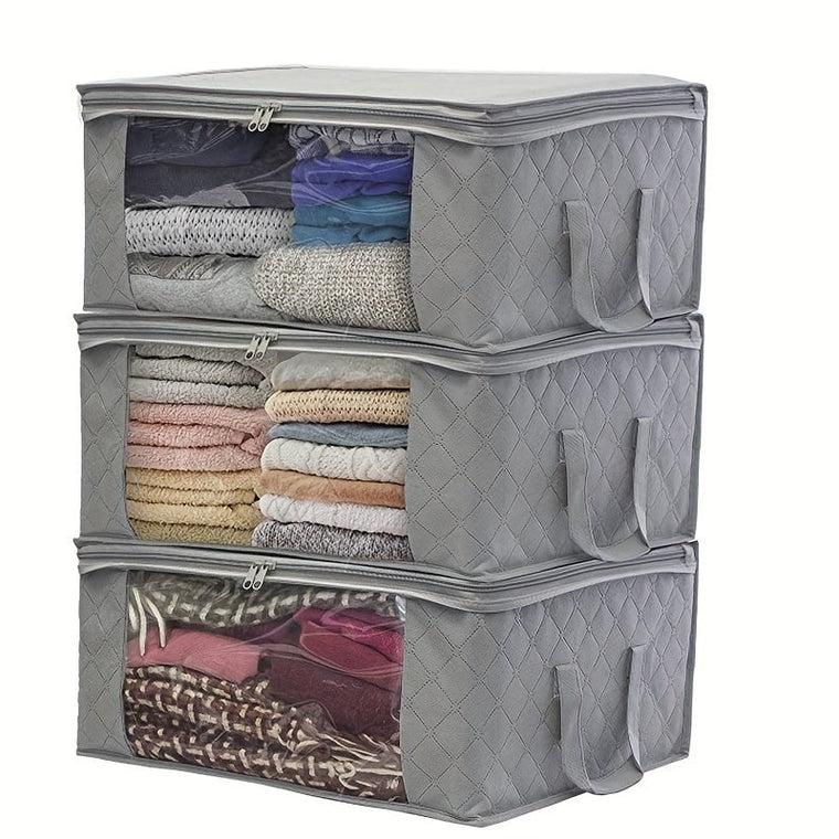 3PCS Foldable Closet Storage Cubes