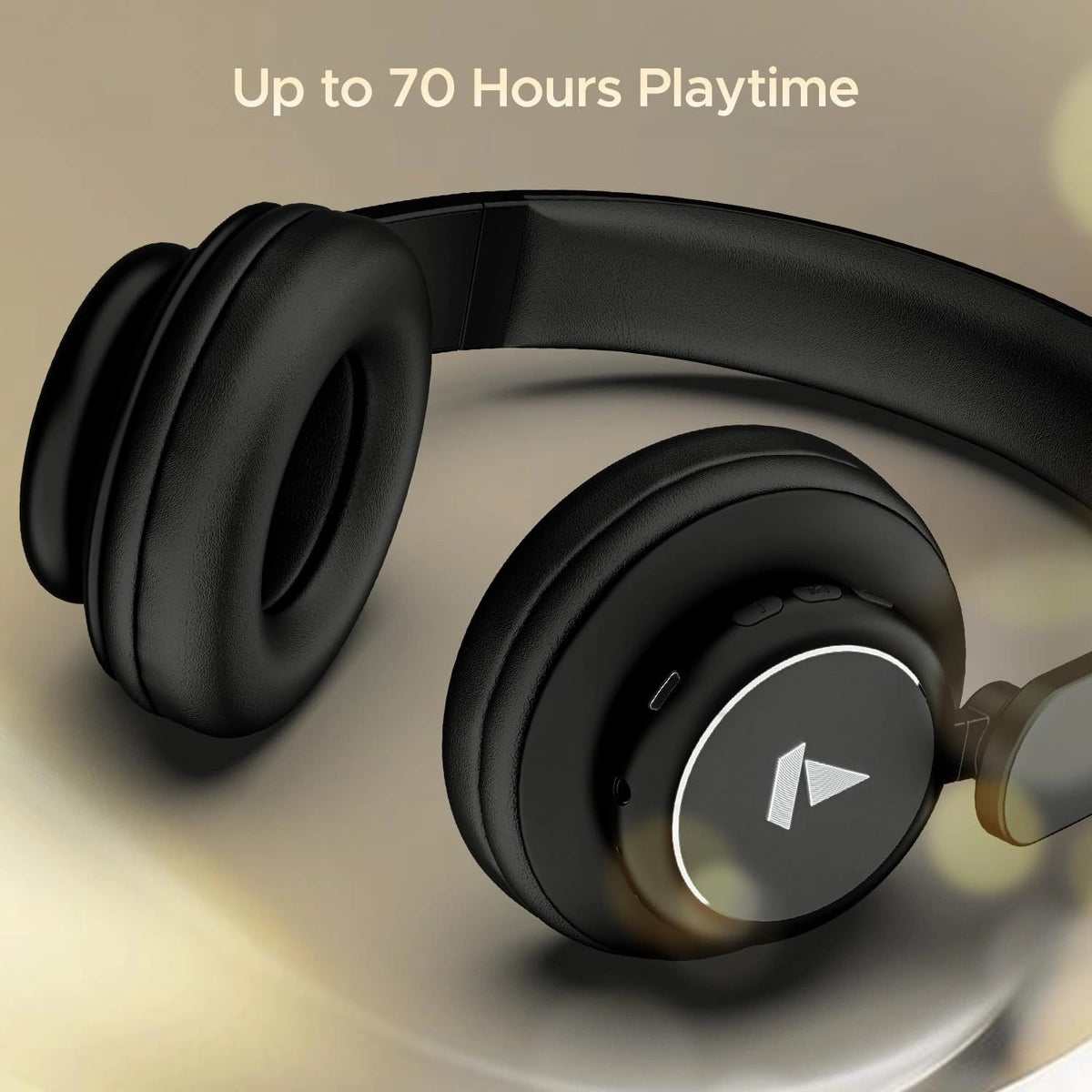 Refurbished Boat Rockerz 450 Pro Bluetooth On Ear Headphones with Mic with 70 Hours Battery, 40Mm Drivers, Bluetooth V5.0 Padded Ear Cushions