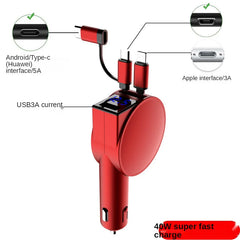 3-in-1 Car Charger 60W Super Fast Charger