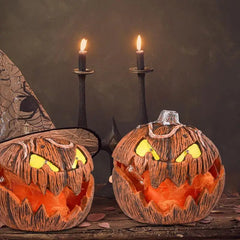 0207ba Halloween LED Pumpkin Lantern, LED Light Lamp Lantern Home Props Bar, Halloween Decor LED Lantern Scene Layout Home Decoration