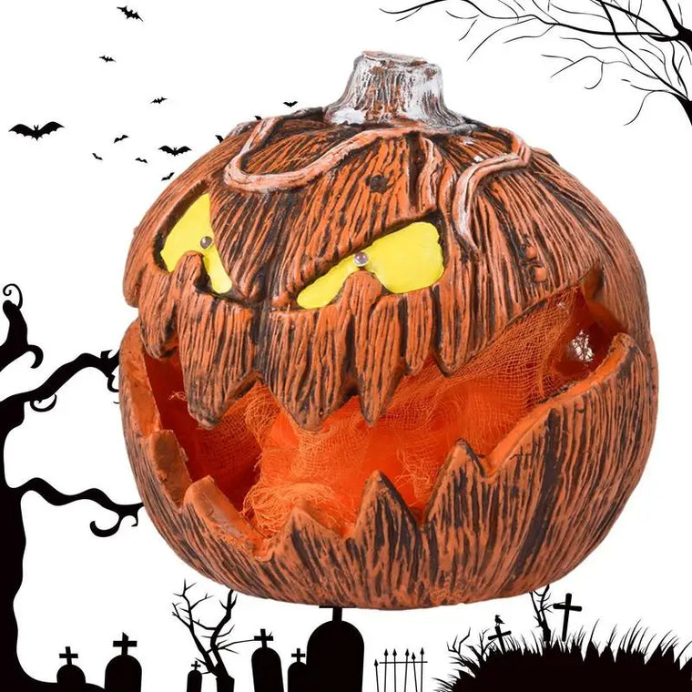 0207ba Halloween LED Pumpkin Lantern, LED Light Lamp Lantern Home Props Bar, Halloween Decor LED Lantern Scene Layout Home Decoration