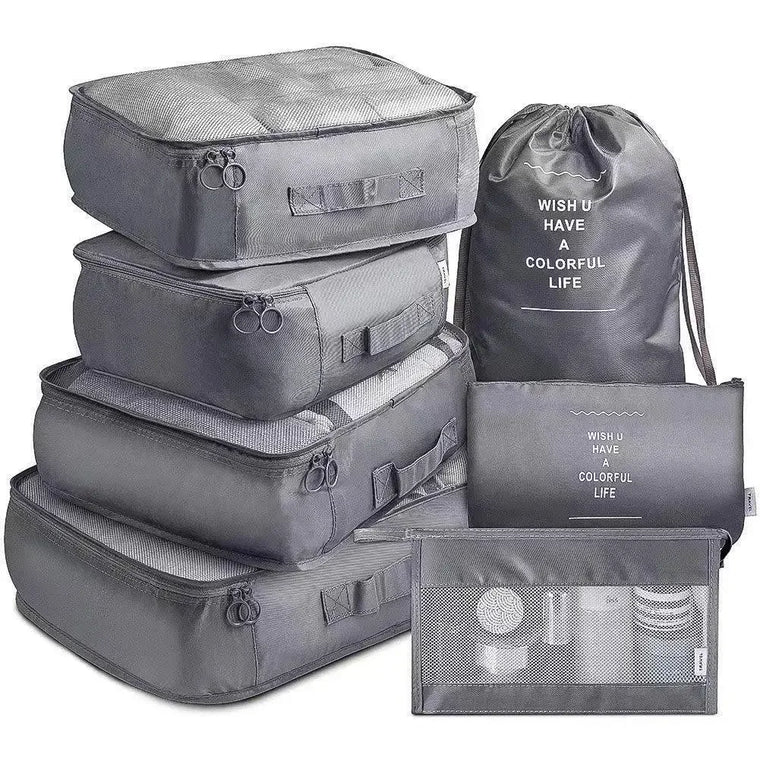 7Pcs Folding Travel Organizer Storage Bags