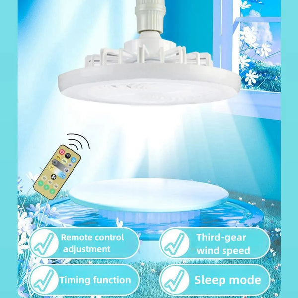 2-in-1 Three-speed Mode Remote Control LED Fan