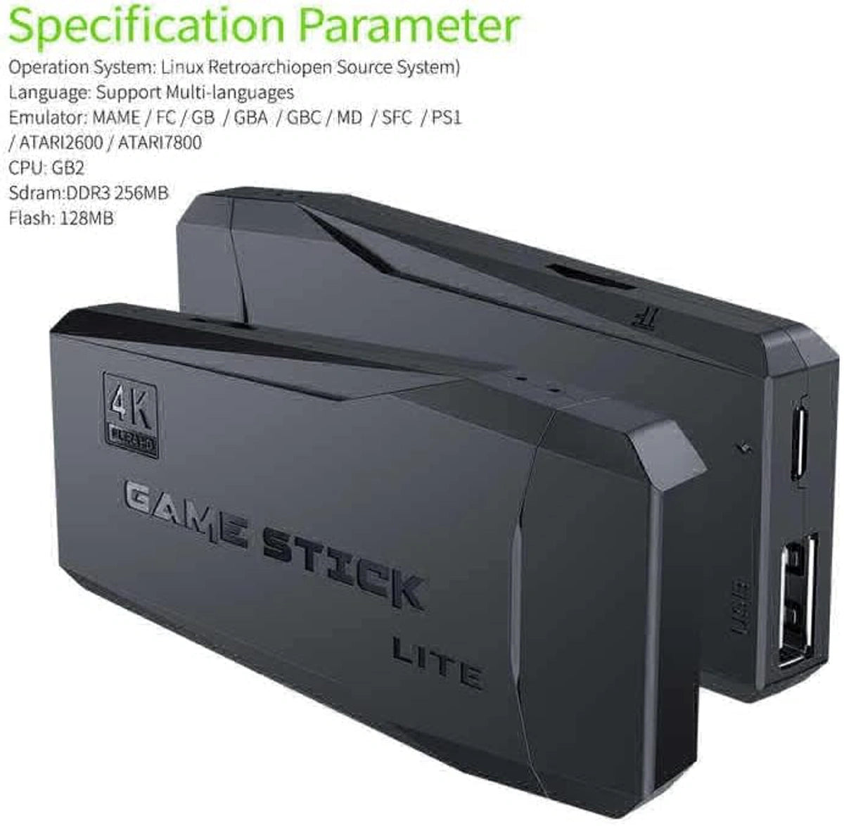 Compatible 4K ULTRA 2.4G GAME STICK