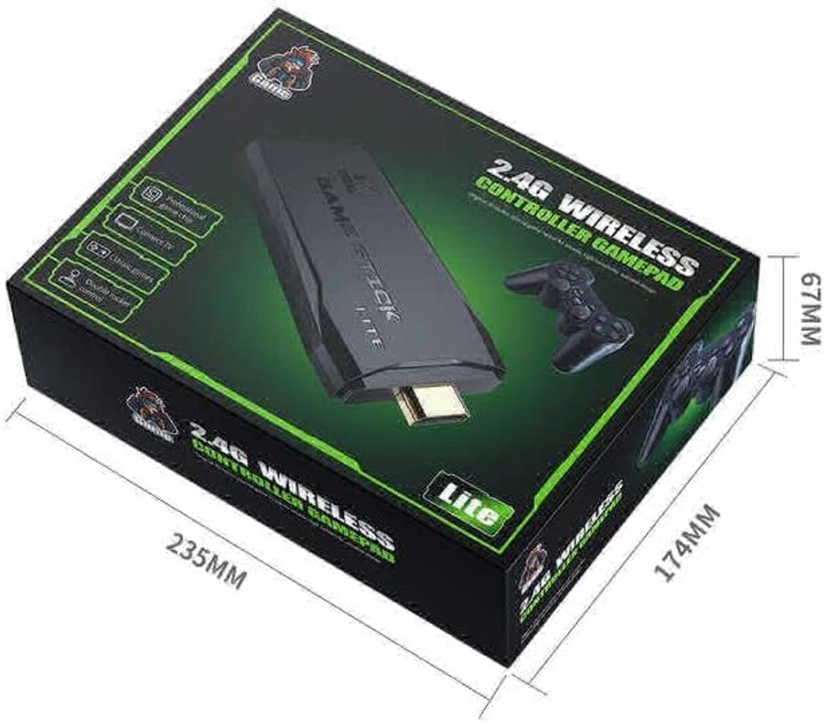 Compatible 4K ULTRA 2.4G GAME STICK