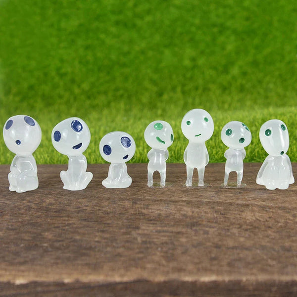 0207ba 5/10Pcs Luminous Alien Elf Ghost Glowing Blue Green Light Decoration Micro Landscape Garden Miniature Doll Props Halloween Decor