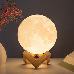 8cm Moon Lamp LED Night Light Battery Powered