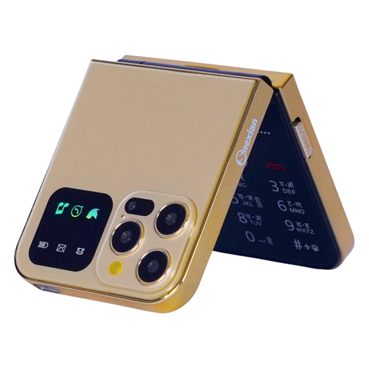 Snexian All-New Rock Z Flip Dual Sim Keypad Mobile with 2.4" Display Flip Fold