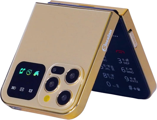 Snexian All-New Rock Z Flip Dual Sim Keypad Mobile with 2.4" Display Flip Fold