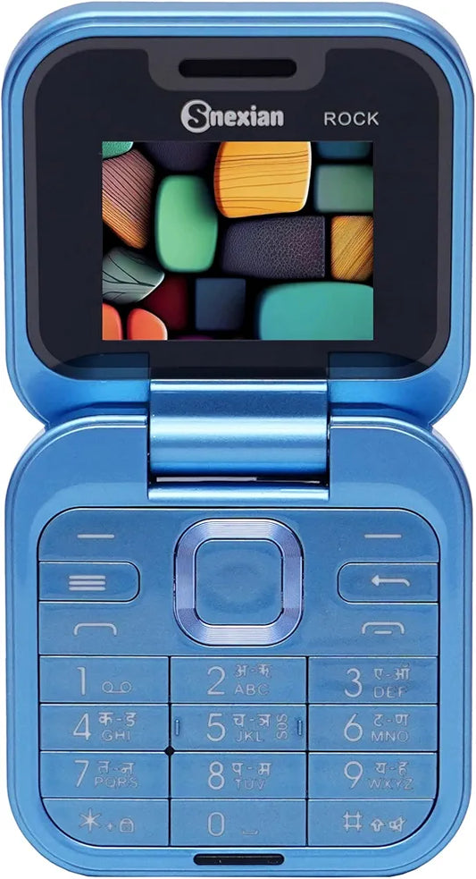 Snexian All-New Rock X Flip Dual Sim Keypad Mobile with 1.8" Display